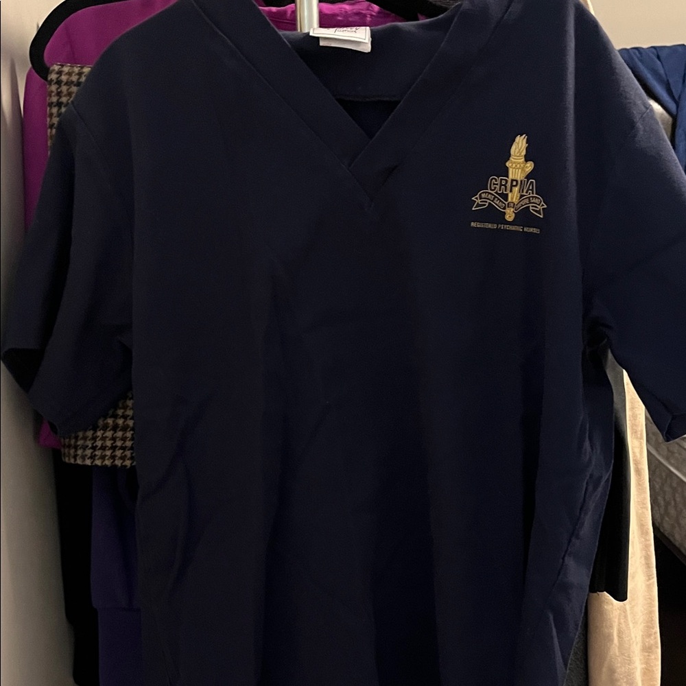Vintage Navy Blue CRPNA Scrubs